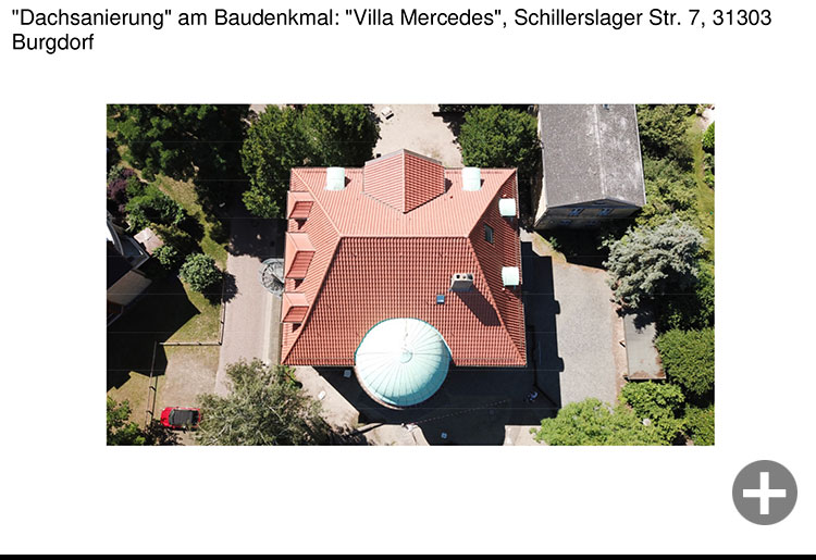 Andre Mispagel Projekt Referenz Öffentliches Bauen Villa Mercedes Burgdorf Sanierung Dach Denkmalschutz